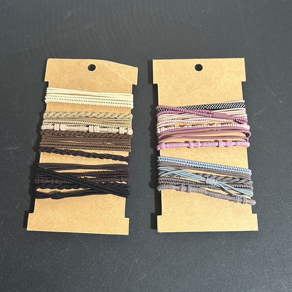 Tangle free hair ties bundle